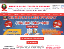 Tablet Screenshot of chilkurbalajipharmacy.org